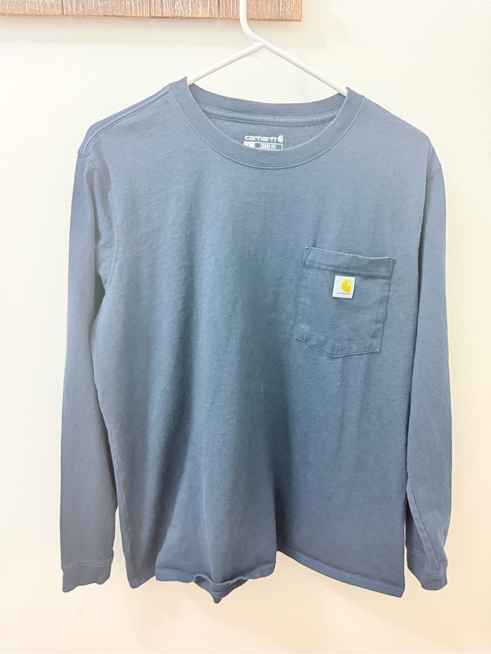 Carhartt Long Sleeve Pocket Tee - Slate Blue